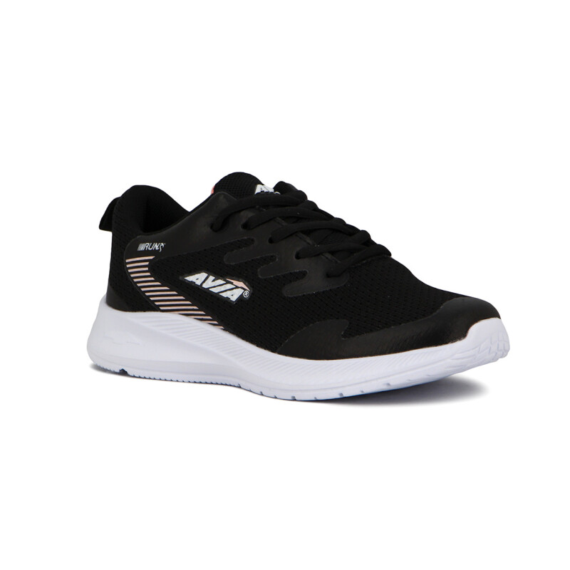 Avia Zapatillas Acordonadas Para Dama Dard- Black/White Negro-Blanco