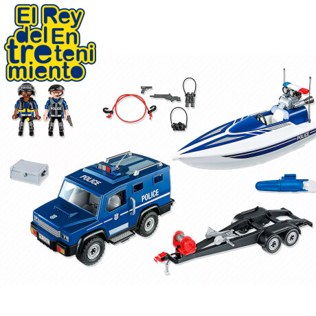 Playmobil 70534 Camioneta Policia + Lancha 90pcs Playmobil 70534 Camioneta Policia + Lancha 90pcs