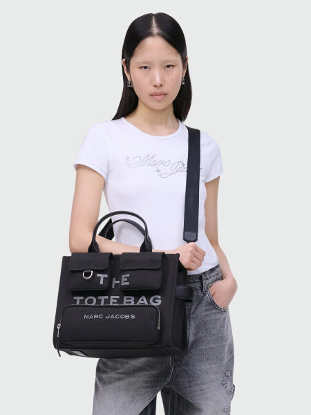THE CARGO CANVAS MEDIUM TOTE BAG Negro