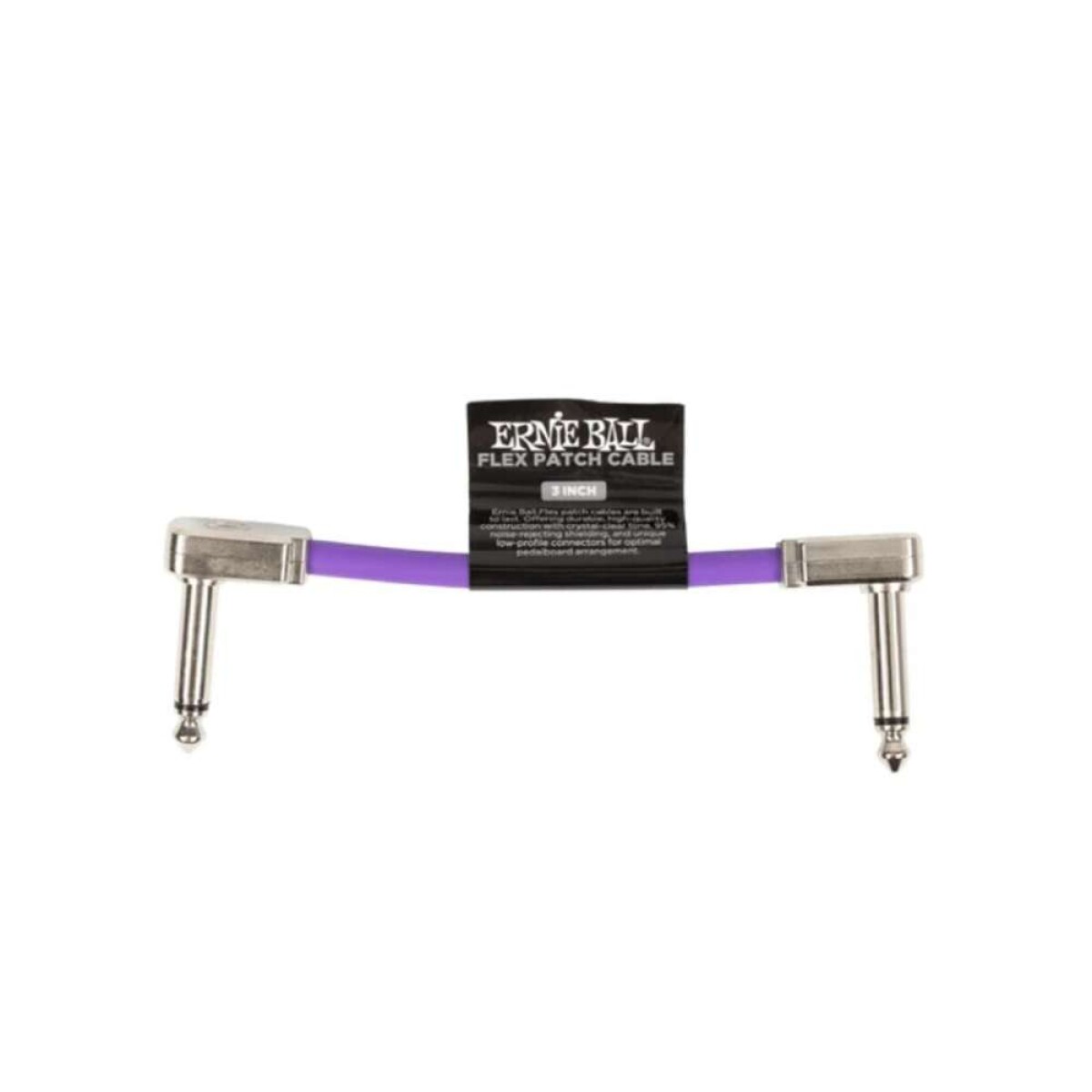 Cable Pedal Ernie Ball Flex Patch Cable 3'' - Purple 