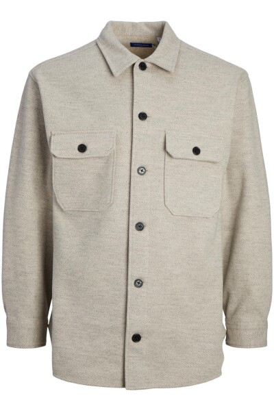 Sobrecamisa Zachary Efecto Melange Light Grey Melange