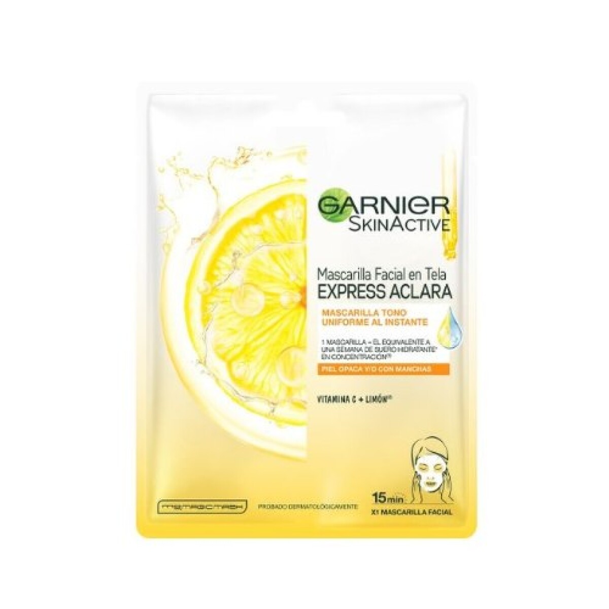 Garnier Mascara de Tela Express Aclara – Luminosidad y Frescura Instantánea