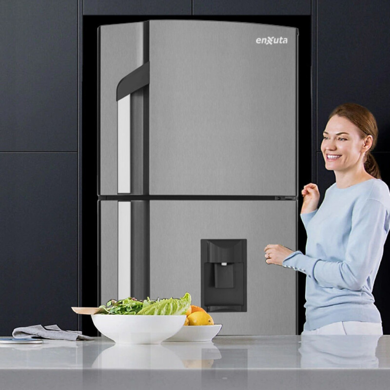 Heladera Con Freezer Enxuta Renx2280i Color Gris Con Capacidad De 275l 220v Heladera Con Freezer Enxuta Renx2280i Color Gris Con Capacidad De 275l 220v