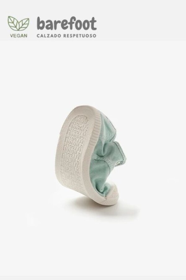 Zapatilla inglesa barefoot aqua Verde