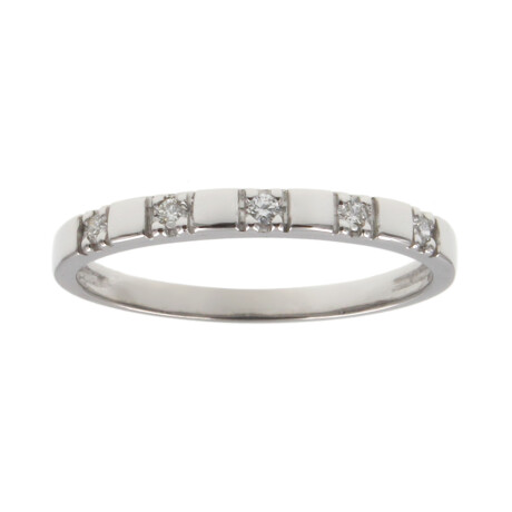 Anillo de oro blanco 18k con brillantes (adaptamos nuestros anillos a medida*) N8882W Anillo de oro blanco 18k con brillantes (adaptamos nuestros anillos a medida*) N8882W