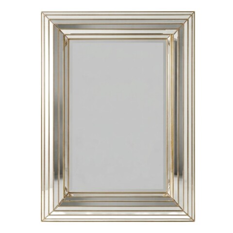 ESPEJO C/MARCO DORADO 57X76CM Unica