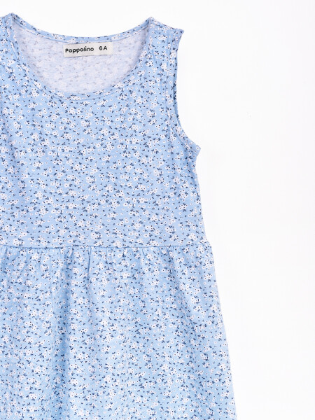 VESTIDO POPURRI CELESTE