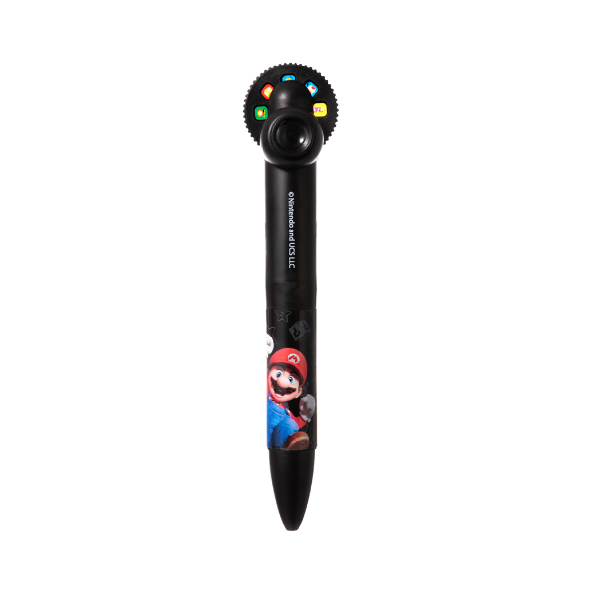 Lapicera proyector Mario Bros - negro 