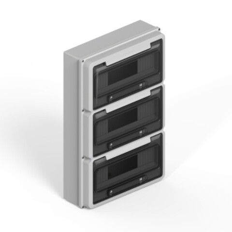 TABLERO EXT. IP65 p/36 polos DIN - GRIS GENROD TABLERO EXT. IP65 p/36 polos DIN - GRIS GENROD