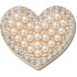Jibbitz Pearl Cluster Heart Multicolor