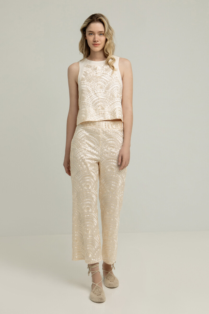 PANTALÓN FLARE Natural