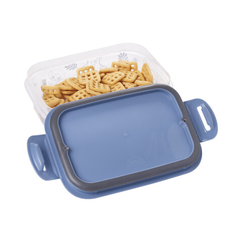 Pote Plástico Rectangular con Broche Stitch 500 ml U