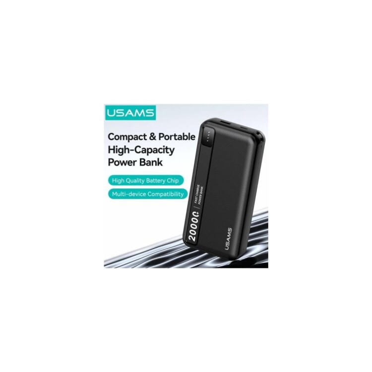 CARGADOR POWER BANK 2 PUERTOS USB A USB C 20000mAh USAMS CARGADOR POWER BANK 2 PUERTOS USB A USB C 20000mAh USAMS