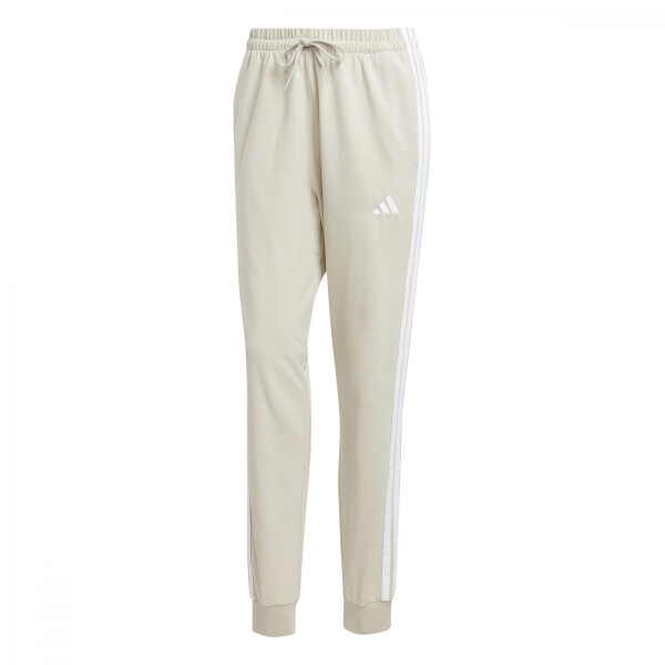 Pantalones Adidas W 3S SJ JOGGER de Mujer - JE1188 Beige-blanco