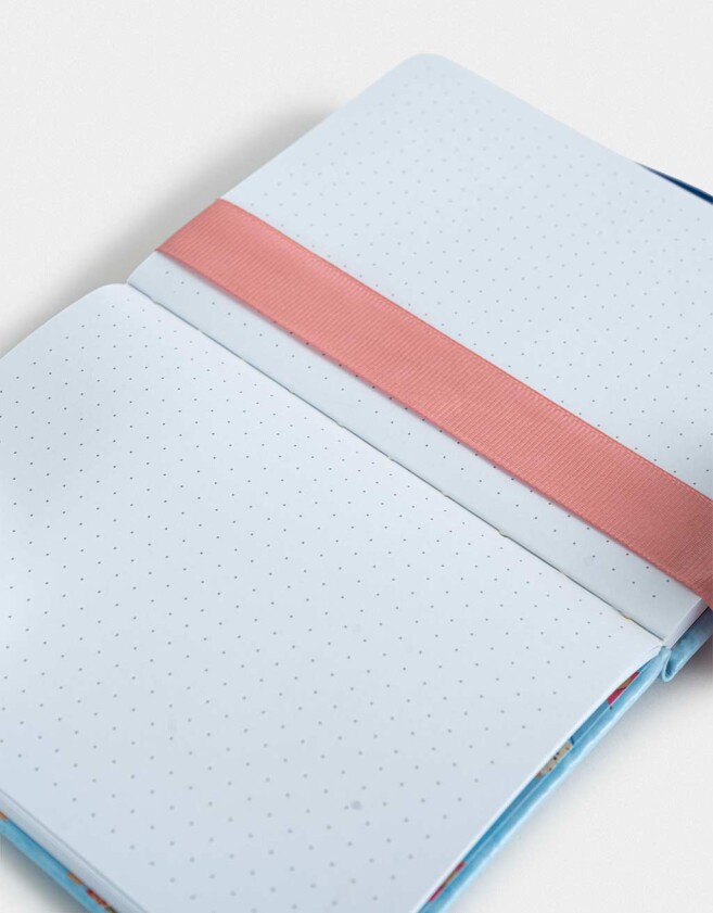 Anotadores Cuadernos y Memos Cuaderno A6 Korean Food - Azul Celeste