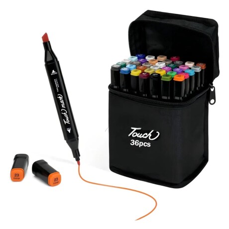 Set De 36 Marcadores Resaltadores Con Doble Punta + Estuche Set De 36 Marcadores Resaltadores Con Doble Punta + Estuche