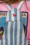 Enterito Vaquero Stripe Celeste/blanco