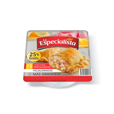 Tapas Emp. Hojald. X 15 La Especialista Tapas Emp. Hojald. X 15 La Especialista