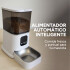 Comedero Dispensador Automático Inteligente Wifi Perro Gato Color Blanco Negro