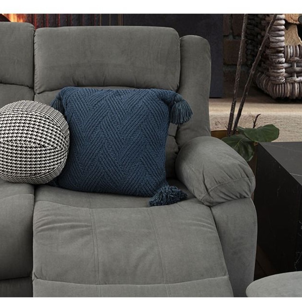 SOFÁ SILLON RECLINABLE 3 CUERPOS GRIS