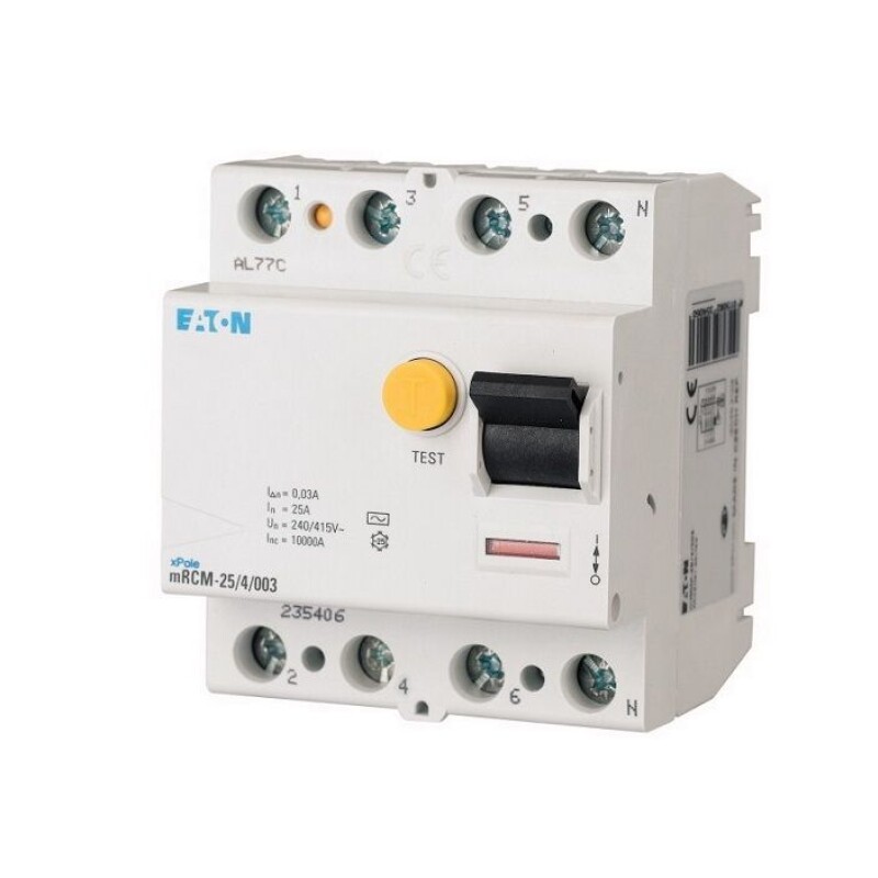 INTERRUPTOR DIFERENCIAL 4 X 40A MCRM-40/4/003 EATON INTERRUPTOR DIFERENCIAL 4 X 40A MCRM-40/4/003 EATON