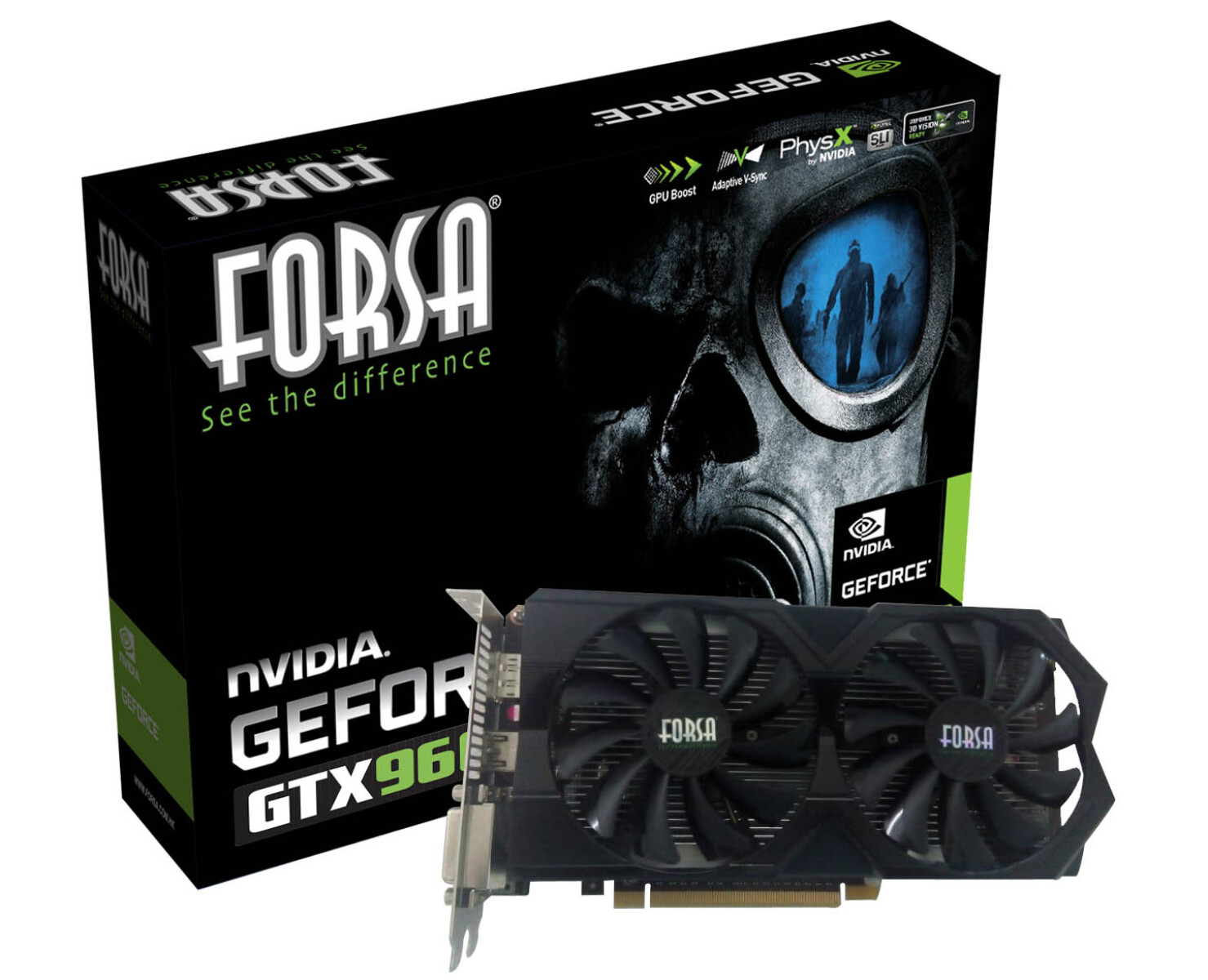 Tarjeta Forsa Geforce GTX960 4GB DDR5 Pci-e 