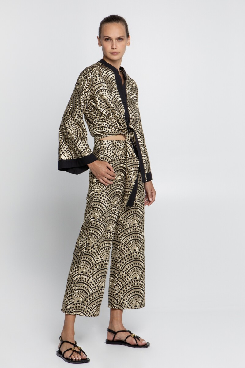 PANTALÓN FLARE Negro