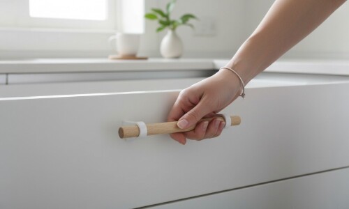 Tirador de madera 246 blanco Tirador De Madera 246 Blanco