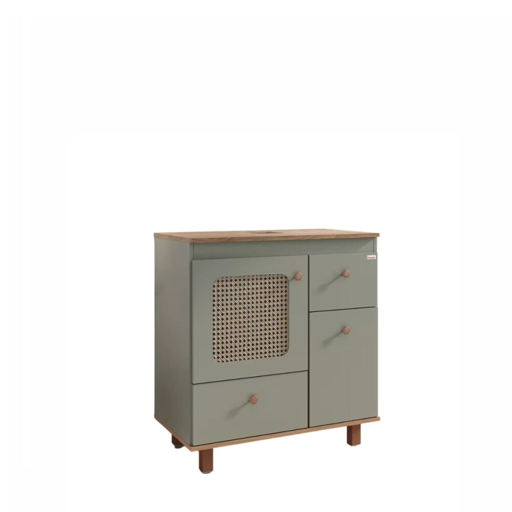 Mueble de baño de Pie Julia Verde con Catedral 78cm sin bacha Mueble De Baño De Pie Julia Verde Con Catedral 78cm Sin Bacha