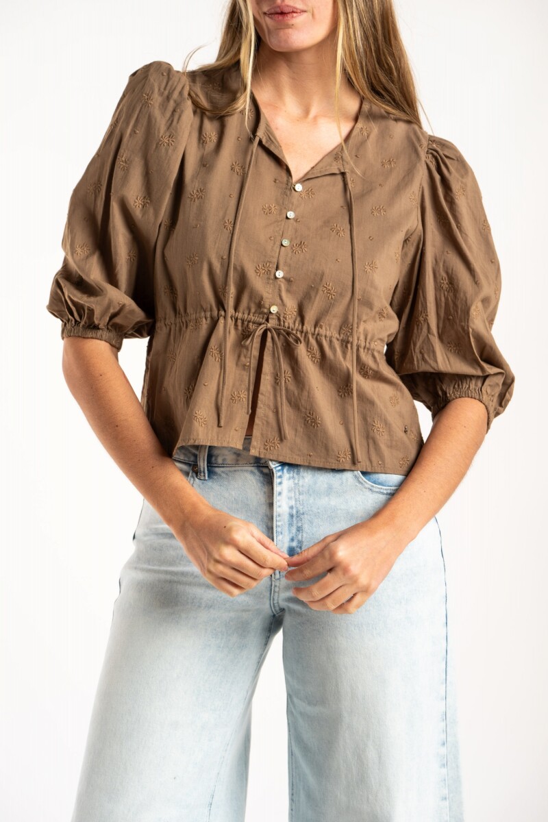 Blusa Broderie Oliva