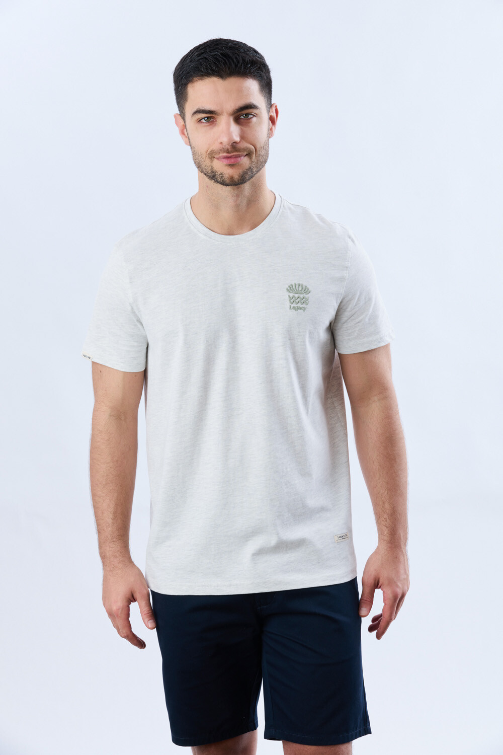 REMERA ESTAMPADA DE ALGODÓN Gris