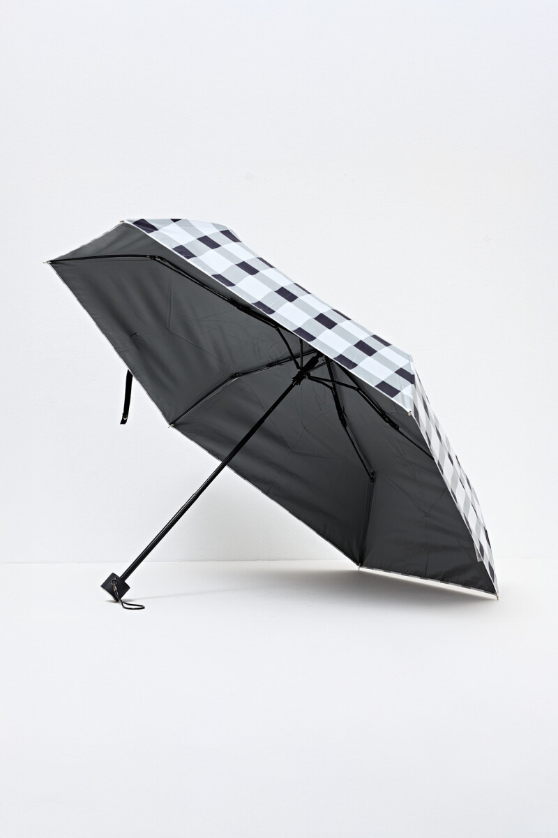 Paraguas cuadros azul