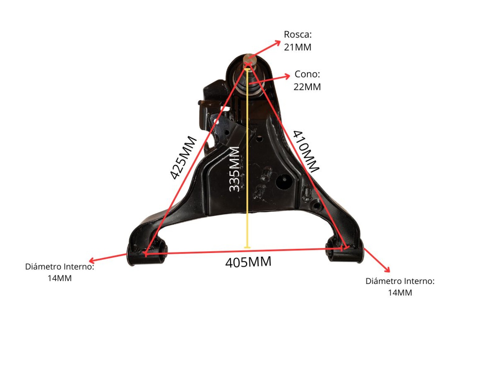 Parilla De Suspension Del Nissan D23 - Frontier - Np300 15-25 Izq 