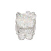 Anillo soporte para celular diseño gata con brillos plateados Anillo Soporte Para Celular Diseño Gata Con Brillos Plateados