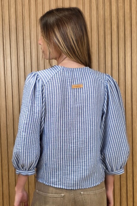 Camisa Sandía Raya Azul