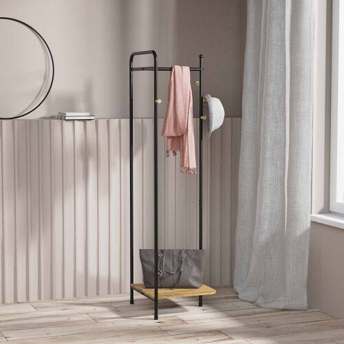 Perchero con estante y ganchos - House Perchero con estante y ganchos - House