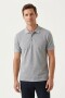 Remera m/c polo basica GRIS MELANGE