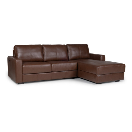 Rinconera Como - Cuero Básico - 2 + Chaise derecho New Brown - (Preventa)