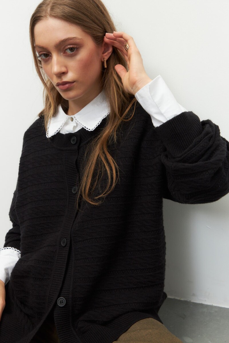 CARDIGAN TEO Negro
