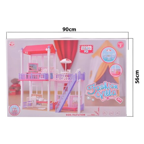 Casita Para Muñecas de 2 Pisos 001