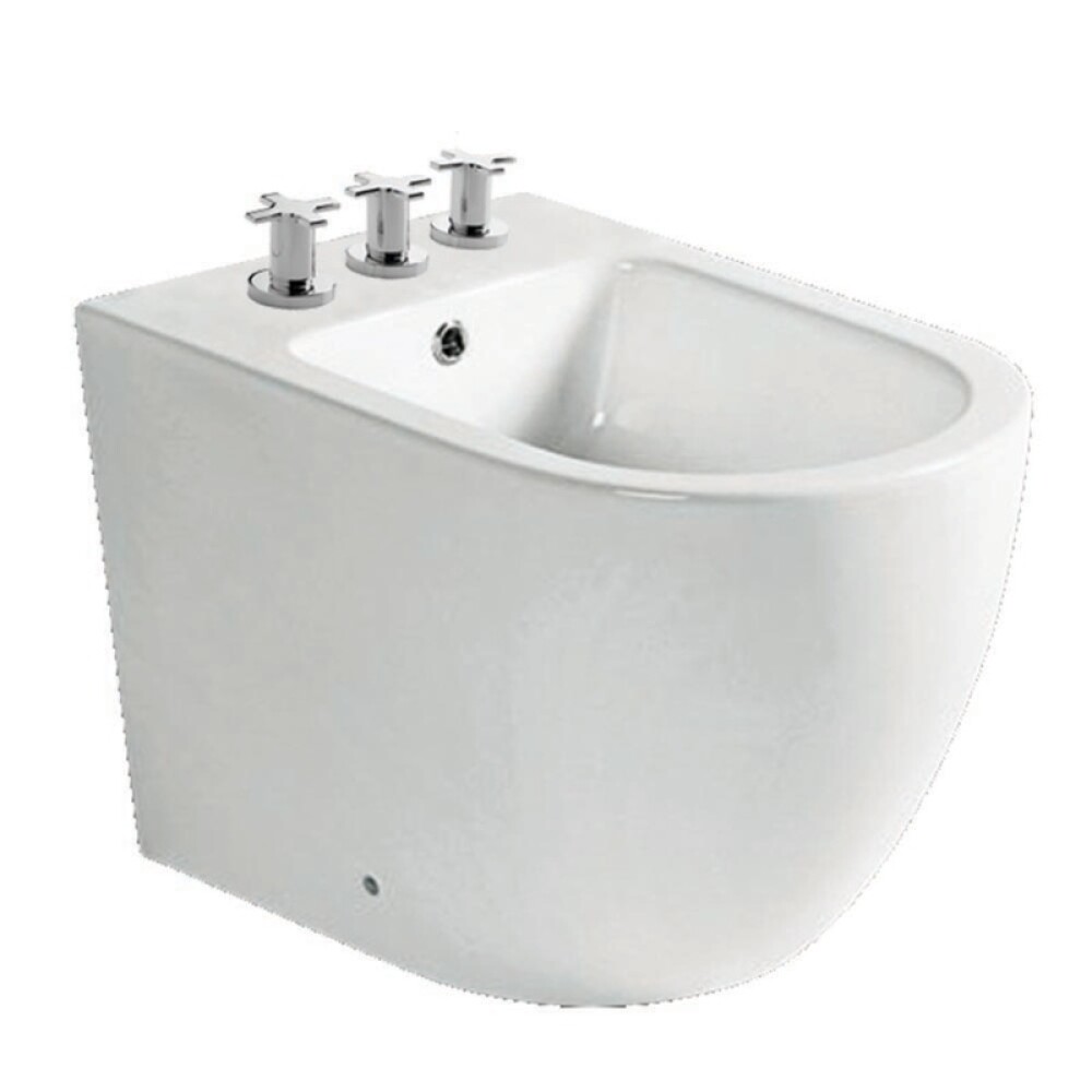 BLANCO BIDE 3 AGUJEROS MODELO KROWN CON TRANSFERENCIA Blanco Bide 3 Agujeros Modelo Krown Con Transferencia