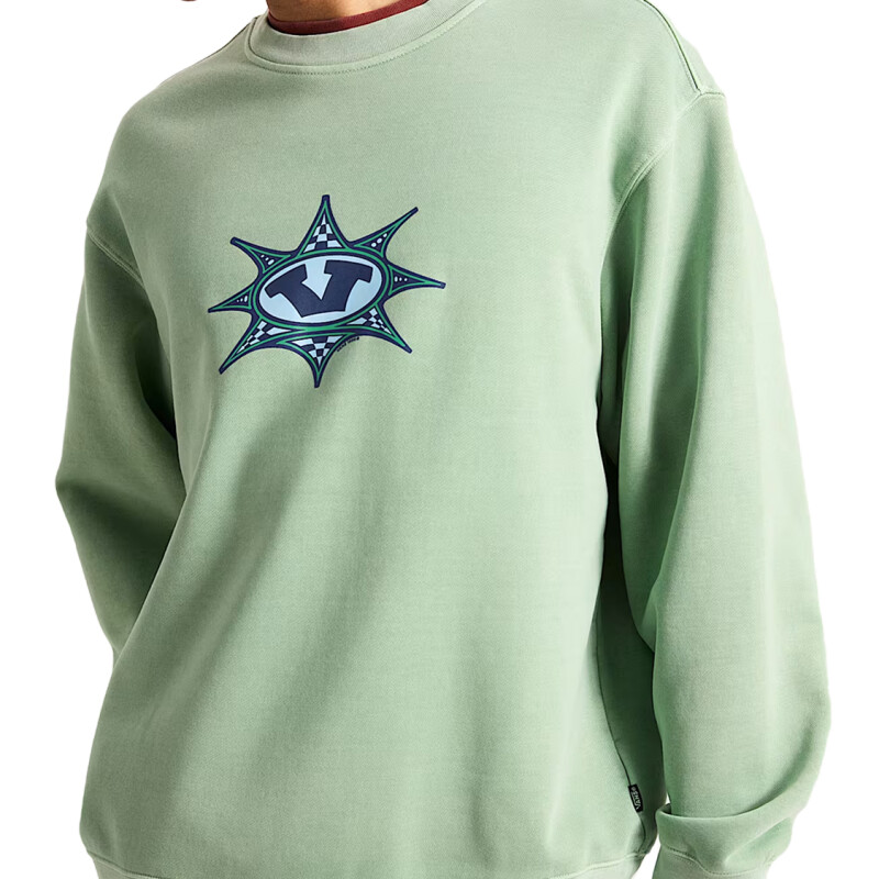 Buzo Vans Star Checker Crew - Verde Buzo Vans Star Checker Crew - Verde