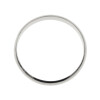 Par de alianzas clásicas en oro blanco 18k - bombé de 3mm Par de alianzas clásicas en oro blanco 18k - bombé de 3mm