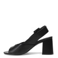 Sandalias de Mujer Bottero con Hebilla y Punta Abierta Negro