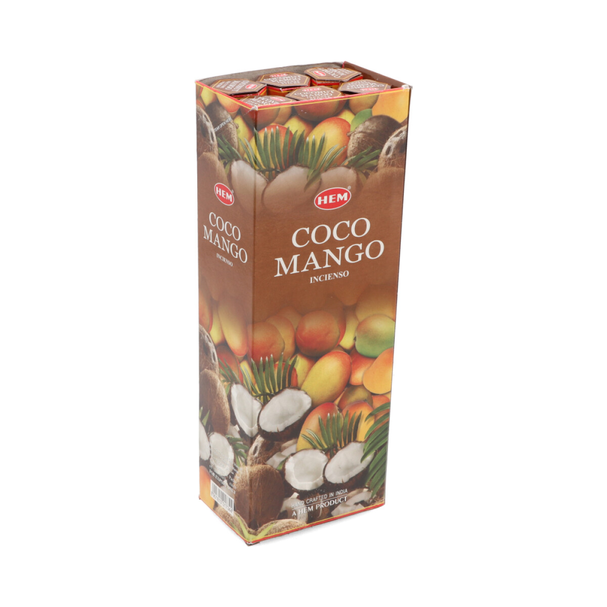 INCIENSO HEM CAJA HEXAGONAL X6 - Coco/mango 