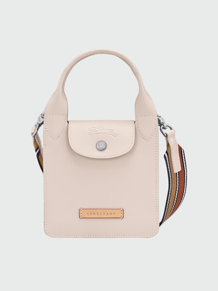 Longchamp - Bolso bandolera de cuero, Le Pliage du Jardinier Beige