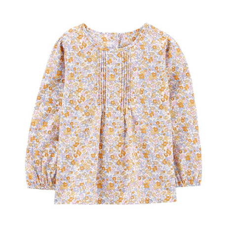 Blusa Carters Algodón Plisado Floral MULTICOLOR