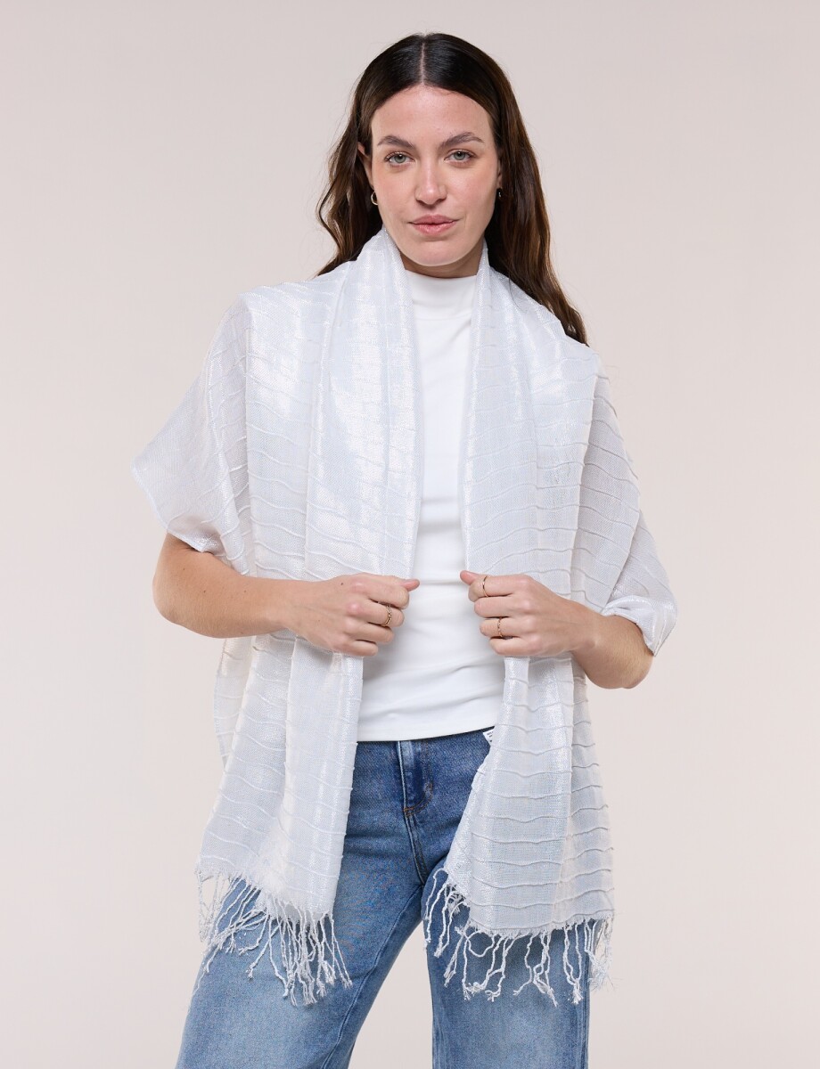 Pashmina Metalizada - Crudo 