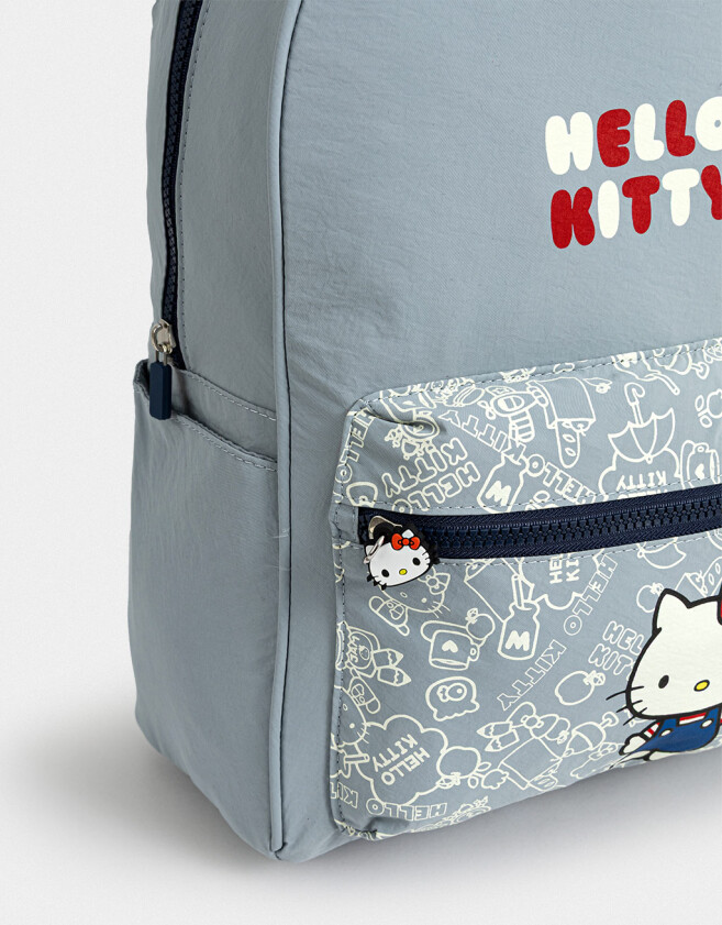 Marroquinería Licencias Mochila Print "hello Kitty" - Azul Celeste