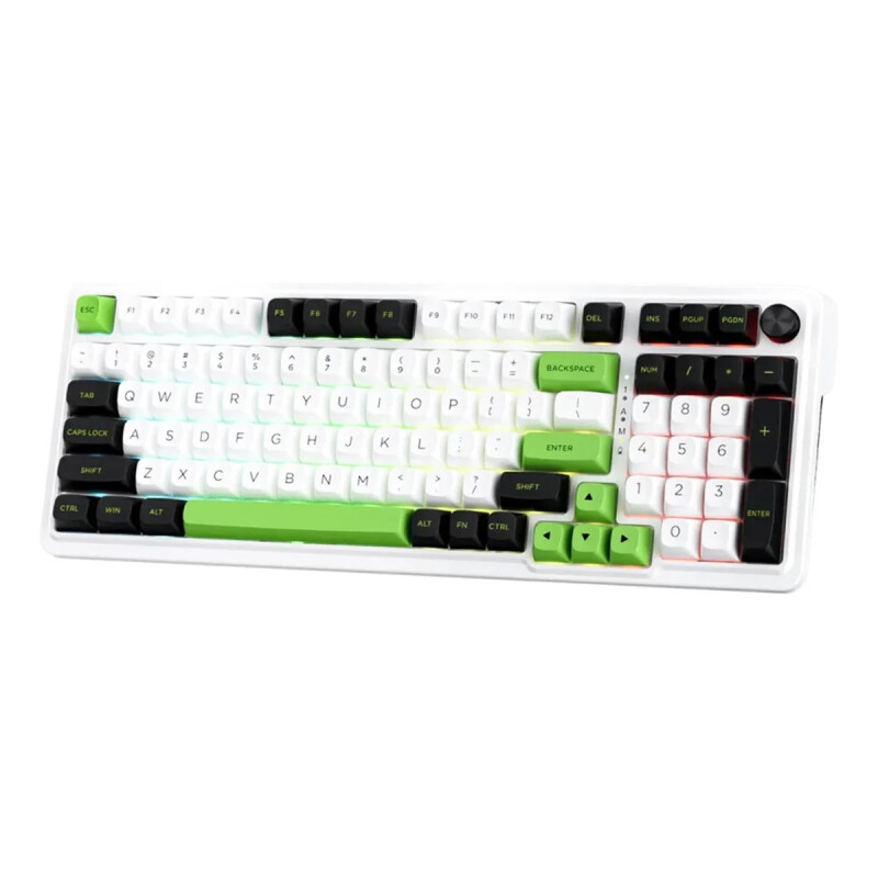 Teclado Gamer Redragon Eisa Max K686 RGB White Green Teclado Gamer Redragon Eisa Max K686 RGB White Green